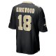 Men's New Orleans Saints Keith Kirkwood Nike  Black Team Game Jersey