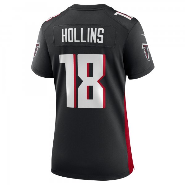 Women's Atlanta Falcons Mack Hollins Nike Black Game Player Jersey