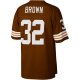 Men's Cleveland Browns Jim Brown Mitchell & Ness Brown Legacy Replica Jersey