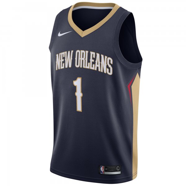 Men's New Orleans Pelicans Zion Williamson Nike Navy 2019 NBA Draft First Round Pick Swingman Jersey - Icon Edition