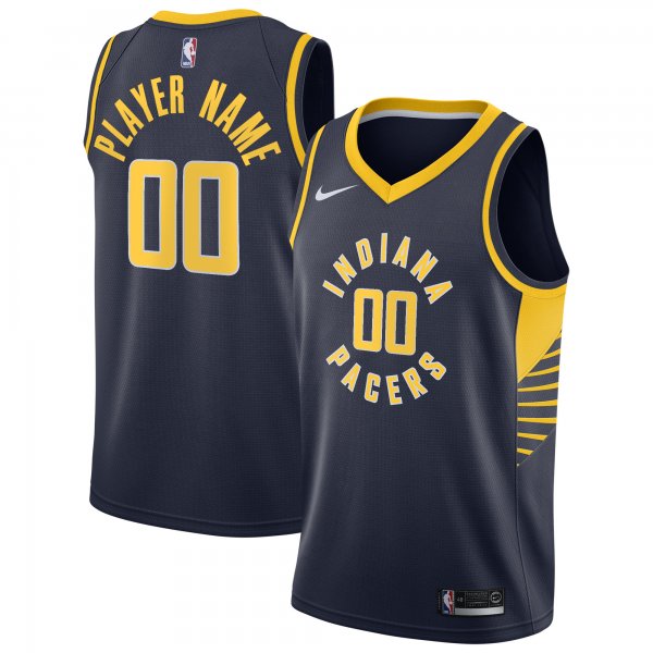 Men's Indiana Pacers Nike Navy 2020/21 Swingman Custom Jersey - Icon Edition