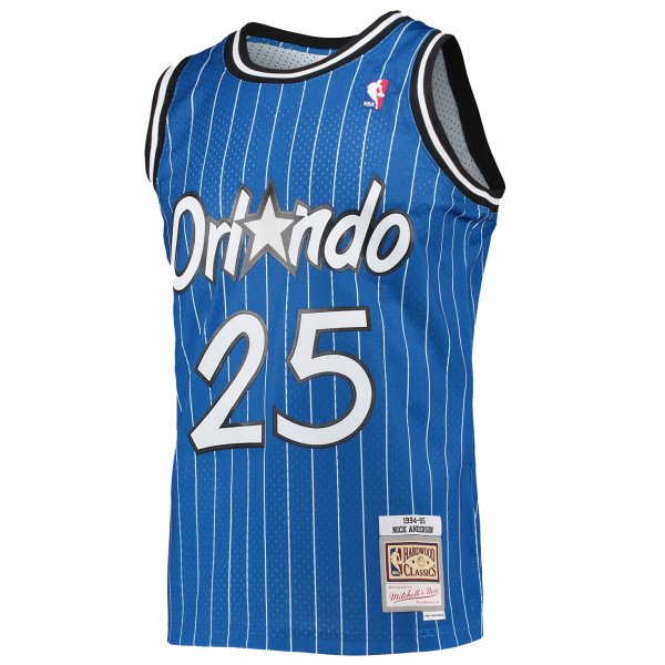 Men's Orlando Magic Nick Anderson Mitchell & Ness Blue 1994/95 Hardwood Classics Swingman Jersey