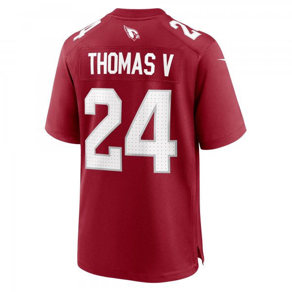 Men's Arizona Cardinals Starling Thomas V Nike  Cardinal Team Game Jersey