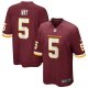 Men's Nike Tress Way Washington Football Team Burgundy Game Player Jersey