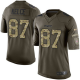 Nike Kansas City Chiefs #87 Travis Kelce Green Men's Stitched NFL Limited Salute to Service Jersey