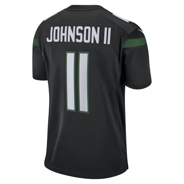 Men's New York Jets Jermaine Johnson II Nike Stealth Black Alternate Game Jersey