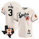 Men's Houston Astros #3 Jeremy Pena Cactus Jack Stitched Limited Cool Base Cream Jersey