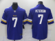 Men's Nike Minnesota Vikings #7 Patrick Peterson Royal NFL Vapor Limited Jersey