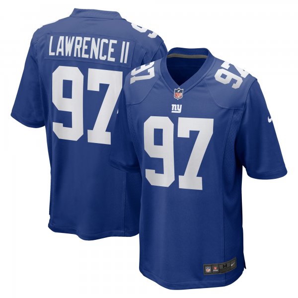 Men's New York Giants Dexter Lawrence II Nike Royal Team Game Player Jersey