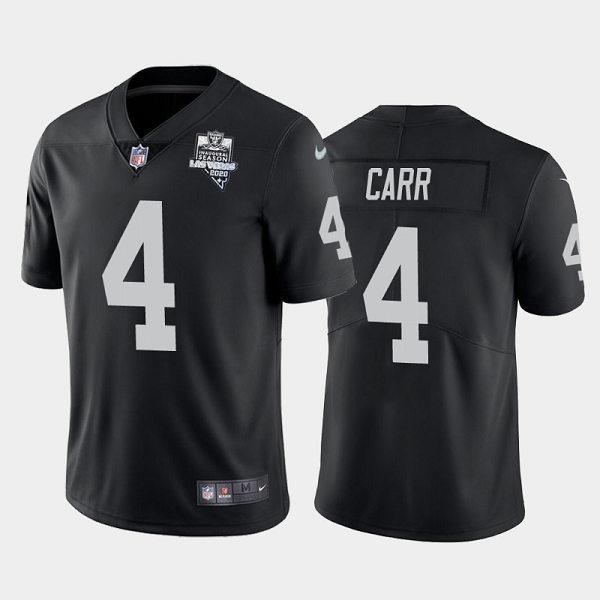 Nike Las Vegas Raiders 4 Derek Carr Black 2020 Inaugural Season Vapor Untouchable Limited Jersey