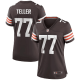 Women's Cleveland Browns #77 Wyatt Teller Nike Brown Game Jersey