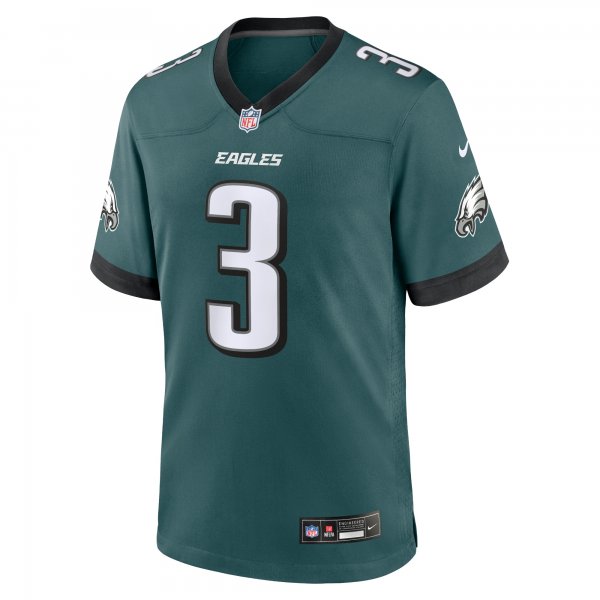 Men's Philadelphia Eagles Nolan Smith Nike Midnight Green Team Game Jersey