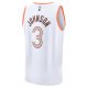 Men's San Antonio Spurs Keldon Johnson Fanatics White Fast Break Jersey - City Edition