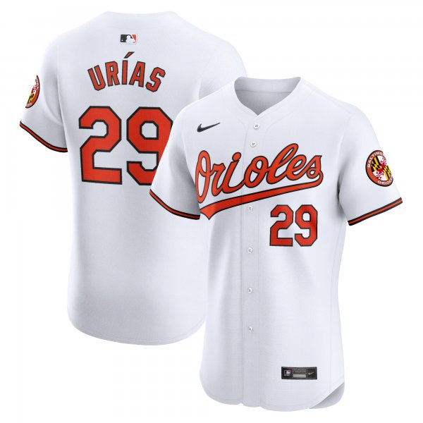 Men's Baltimore Orioles Ramon Urias Nike White Home Elite Player Jersey