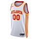 Unisex Atlanta Hawks Nike White Swingman Custom Jersey - Association Edition