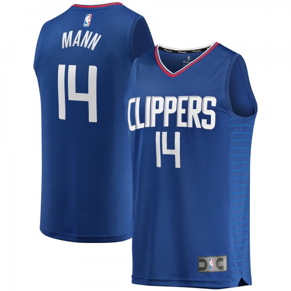 Men's LA Clippers Terance Mann Fanatics Royal Fast Break Replica Jersey - Icon Edition