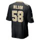 Men's New Orleans Saints Eric Wilson Nike Black Game Player Jersey