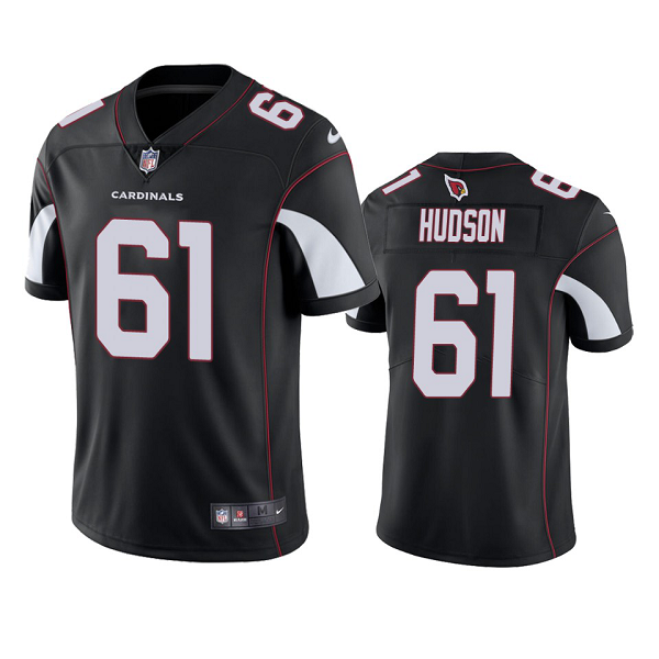 Men's Nike Arizona Cardinals #61 Rodney Hudson Black NFL Vapor Limited Jersey