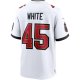 Men's Tampa Bay Buccaneers Devin White Nike White Game Jersey