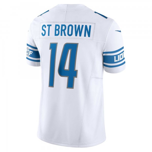 Men's Detroit Lions Amon-Ra St. Brown Nike White Vapor F.U.S.E. Limited Jersey