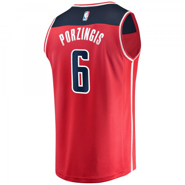 Men's Washington Wizards Kristaps Porzingis Fanatics Red Fast Break Replica Jersey - Icon Edition