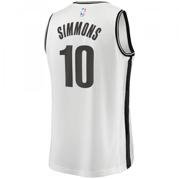 Men's Brooklyn Nets Ben Simmons Fanatics White Fast Break Replica Jersey - Association Edition