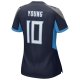 Women's Tennessee Titans Vince Young Nike Navy Game Retired Player Jersey