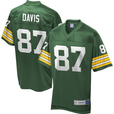 Nike Green Bay Packers #87 Willie Davis Men's NFL Pro Line Retired Player Jersey