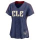 Women's Cleveland Guardians Shane Bieber Nike Navy 2024 City Connect Limited Jersey