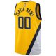 Men's Indiana Pacers Jordan Brand Gold Swingman Custom Jersey - Statement Edition