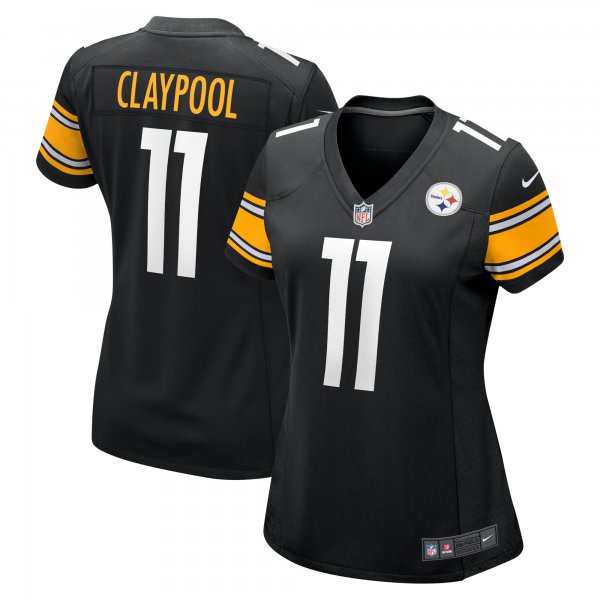 Women's Pittsburgh Steelers Chase Claypool Nike Black Player Game Jersey