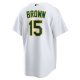 Men's Oakland Athletics Seth Brown Nike White Home Replica Jersey