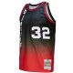 Men's Portland Trail Blazers Bill Walton Mitchell & Ness Red/Black 1976/77 Hardwood Classics Fadeaway Swingman Player Jersey