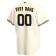 Men's Milwaukee Brewers Nike Cream Home Replica Custom Jersey