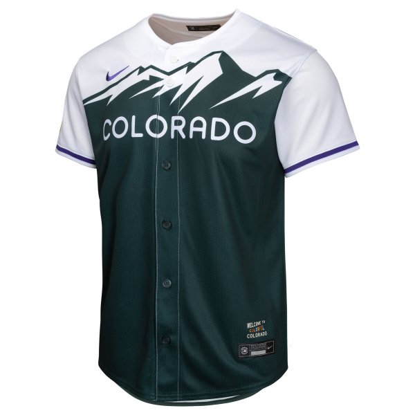 Youth Colorado Rockies  Nike Green City Connect Limited Jersey