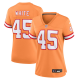 Women's Tampa Bay Buccaneers #45 Devin White Nike Orange Limited Jersey