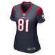 Women's Houston Texans Eric Saubert Nike  Navy  Game Jersey