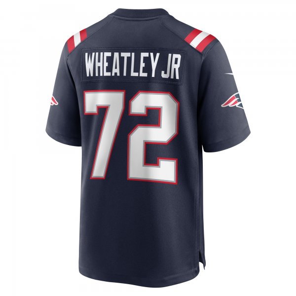 Men's New England Patriots Tyrone Wheatley Nike  Navy Team Game Jersey