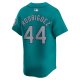 Men's Seattle Mariners Julio RodrÃÂ­guez Nike Aqua Alternate Limited Player Jersey