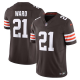 Men's Cleveland Browns #21 Denzel Ward Nike Brown Vapor F.U.S.E. Limited Jersey