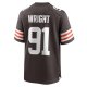 Men's Cleveland Browns Alex Wright Nike  Brown Team Game Jersey