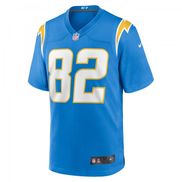 Men's Los Angeles Chargers Brenden Rice Nike  Powder Blue Team Game Jersey