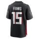 Men's Atlanta Falcons Feleipe Franks Nike Black Game Jersey