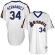 Men's Seattle Mariners #34 Felix Hernandez Majestic White 1984 Turn Back the Clock Throwback Player MLB Jersey