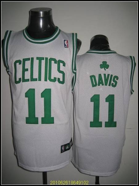 Men's Boston Celtics #11 Glen Davis Stitched White NBA Jersey