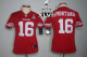 Nike San Francisco 49ers #16 Joe Montana Red Team Color Super Bowl XLVII Women's Stitched NFL Limited Jersey