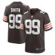 Men's Cleveland Browns Za'Darius Smith Nike  Brown Team Game Jersey