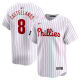 Youth Philadelphia Phillies #8 Nick Castellanos Nike White 2024 MLB World Tour London Series Home Limited Player Jersey