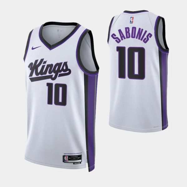 2023-24 Sacramento Kings Association Edition #10 Domantas Sabonis White Swingman Jersey