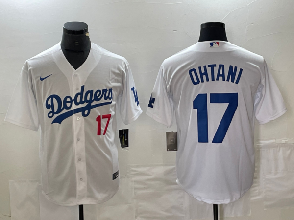 Men's Los Angeles Dodgers #17 Nike White Shohei Ohtani Jersey